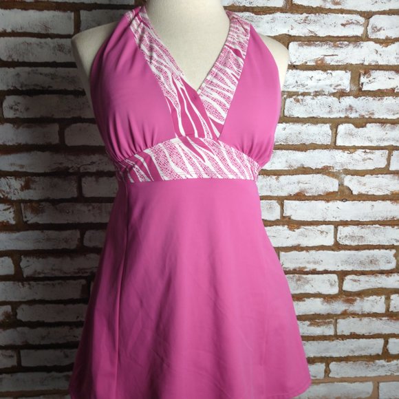 Jaclyn Smith Other - Jaclyn Smith Pink Womens Bathing Swim Dress 1 Pc K